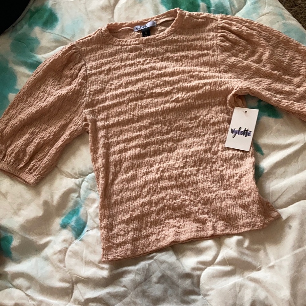 Never worn small blouse! Brand is vylette